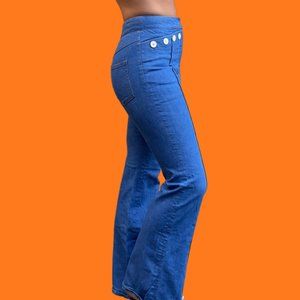 Derek Lam - high wasted bell bottom blue Jeans